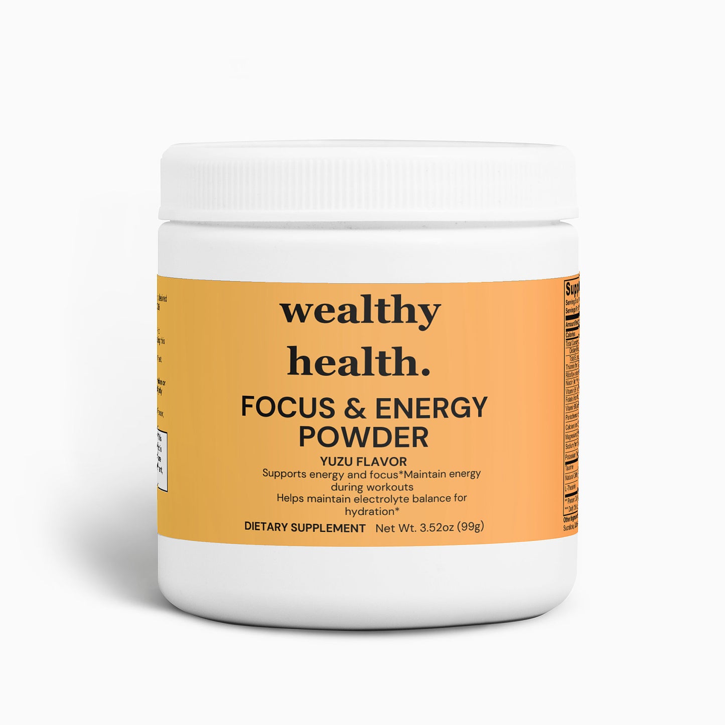 Focus & Energy Powder (Fruit Punch or Yuzu Flavor)